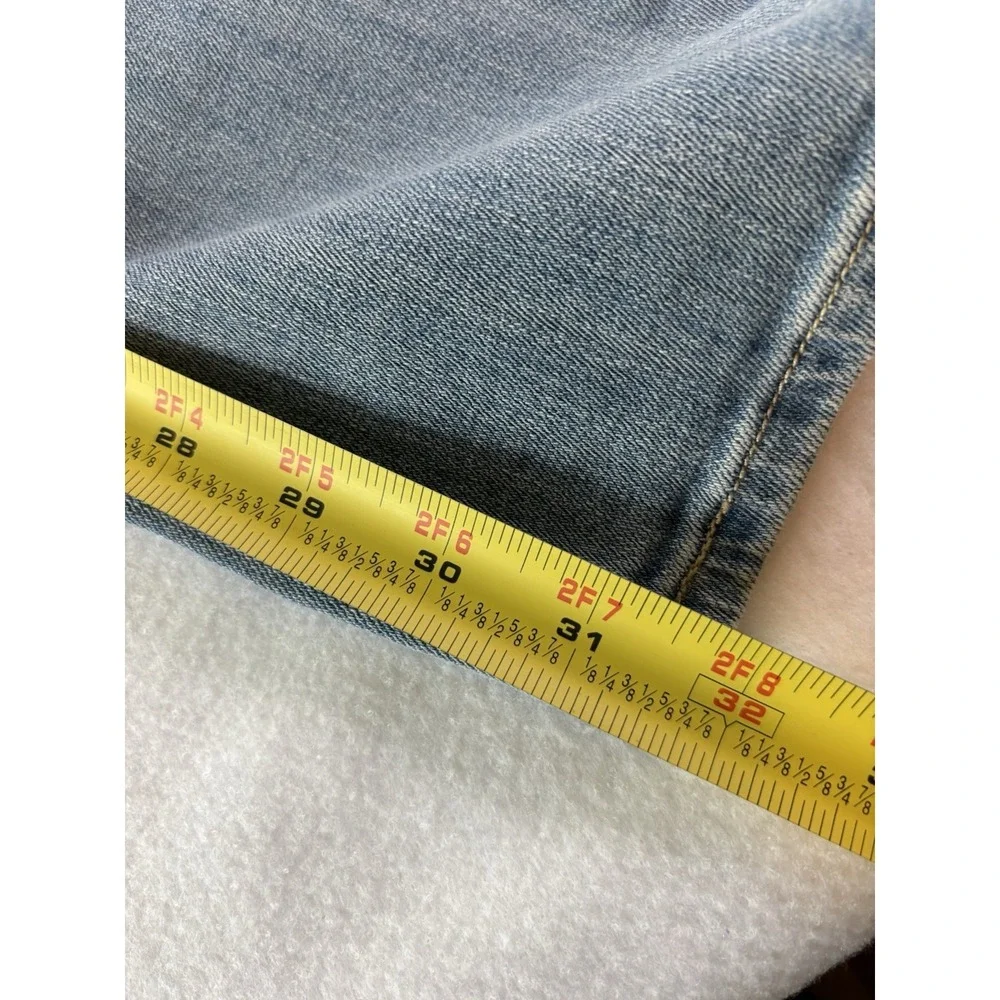 WOMEN'S LEVIS JEANS W29 L32 Mid Rise Skinny Blue Denim Light Wash NEW With Tags - Picture 8 of 13